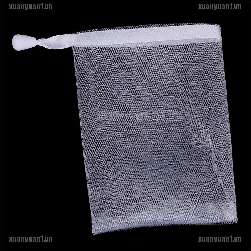 [XUANYUAN1] Túi Lưới Nylon Đựng Xà Phòng Tẩy Tế Bào Chết Có Dây Rút