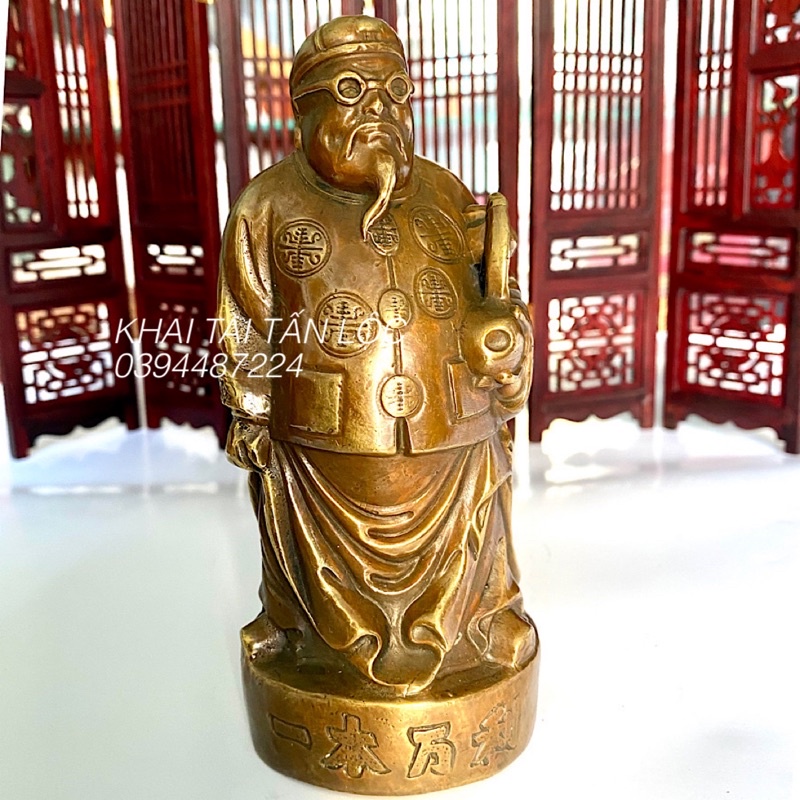 Tượng ông quản tài buôn may bán đắt chiêu tài tụ Lộc 15cm