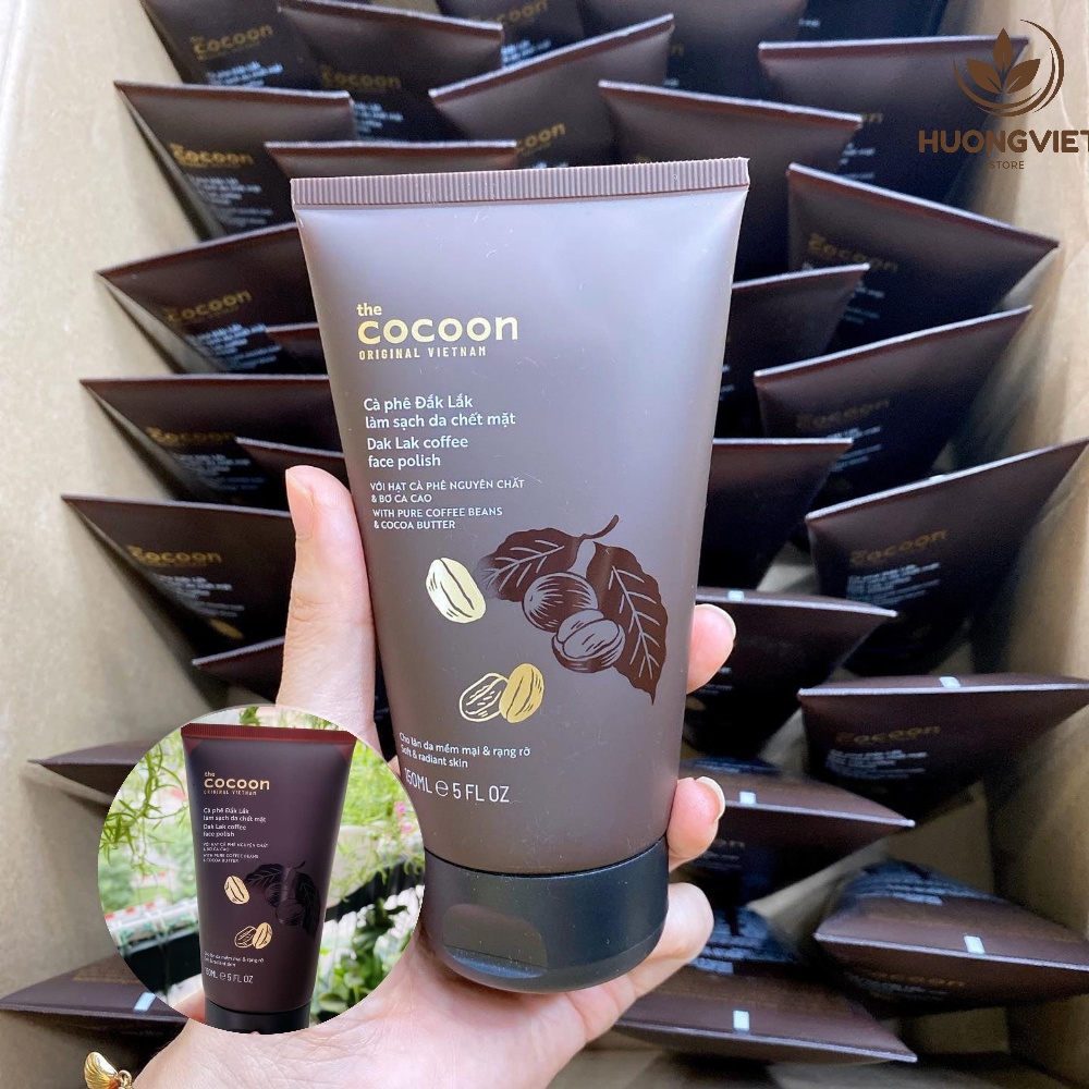 Cà Phê Đắk Lắk Cocoon Việt Nam Chính Hãng Organic 150ml Tẩy Tế Bào Làm Sạch Da Chết Cho Mặt Phù Hợp Với Mọi Loại Da