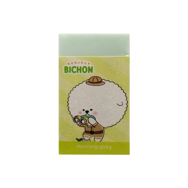 Gôm Morning Glory - Bonjour Bichon 700-81552 - Màu Xanh Lá - Morning Glory