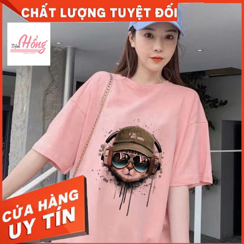 (HÀNG CHUẨN) Áo Phông in hình đẹp Mèo đeo tai nghe chất nam nữ thoáng mát | BigBuy360 - bigbuy360.vn