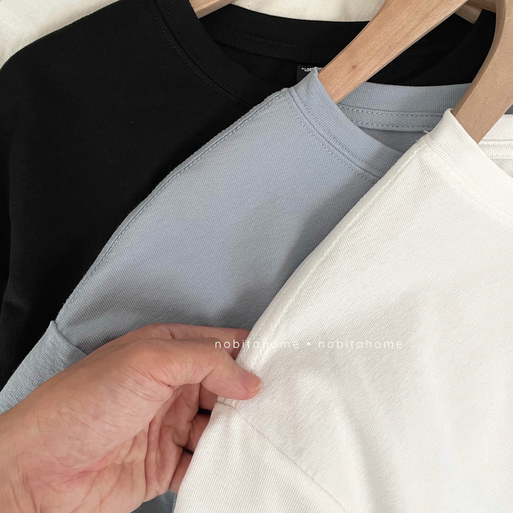 NOOBITA - ÁO THUN TAY NGẮN TRƠN MÀU BANBURY