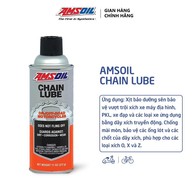 Bảo Dưỡng Sên xe máy Amsoil ACLSC-EA chai xịt 330ml