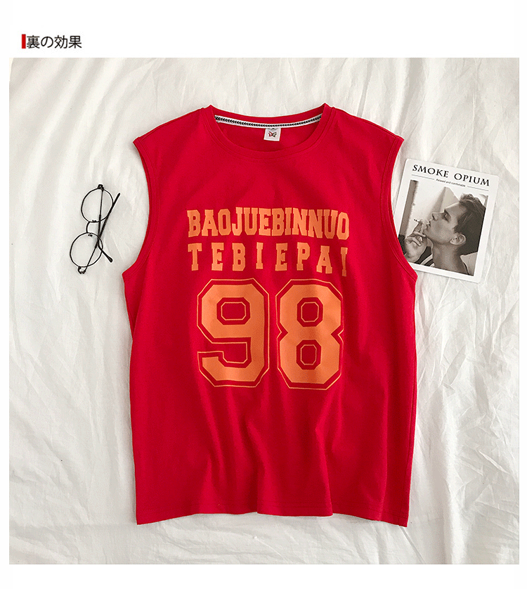 Áo Thun Thể Thao Không Tay Có 7 Màu Tùy Chọn (Size M-5Xl)