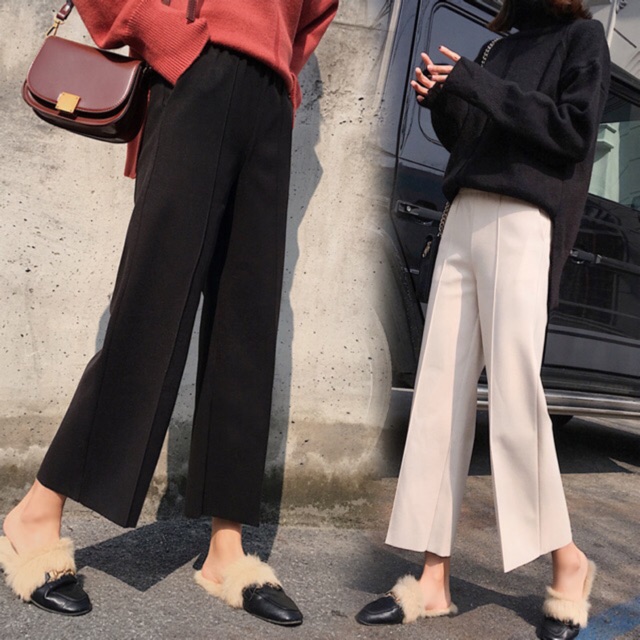 [Flasale](Ảnh Thật) Quần ống rộng Culottes siêu sang chảnh