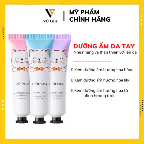 Kem Dưỡng Ẩm, Kem Dưỡng Da Tay Hoa Thiên Nhiên Bioaqua Dưỡng Ẩm Giúp Da Mềm Mại Mịn Màng Không Còn Khô Ráp Nứt Nẻ