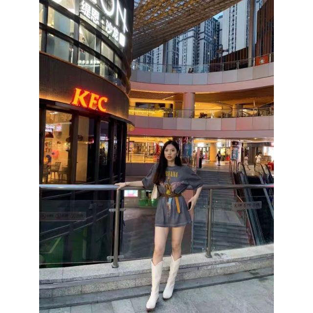 Bốt nữ cổ cao ống xẻ hack dài chân trẻ trung hot trend 2020 2021 / Cowboy boots | BigBuy360 - bigbuy360.vn