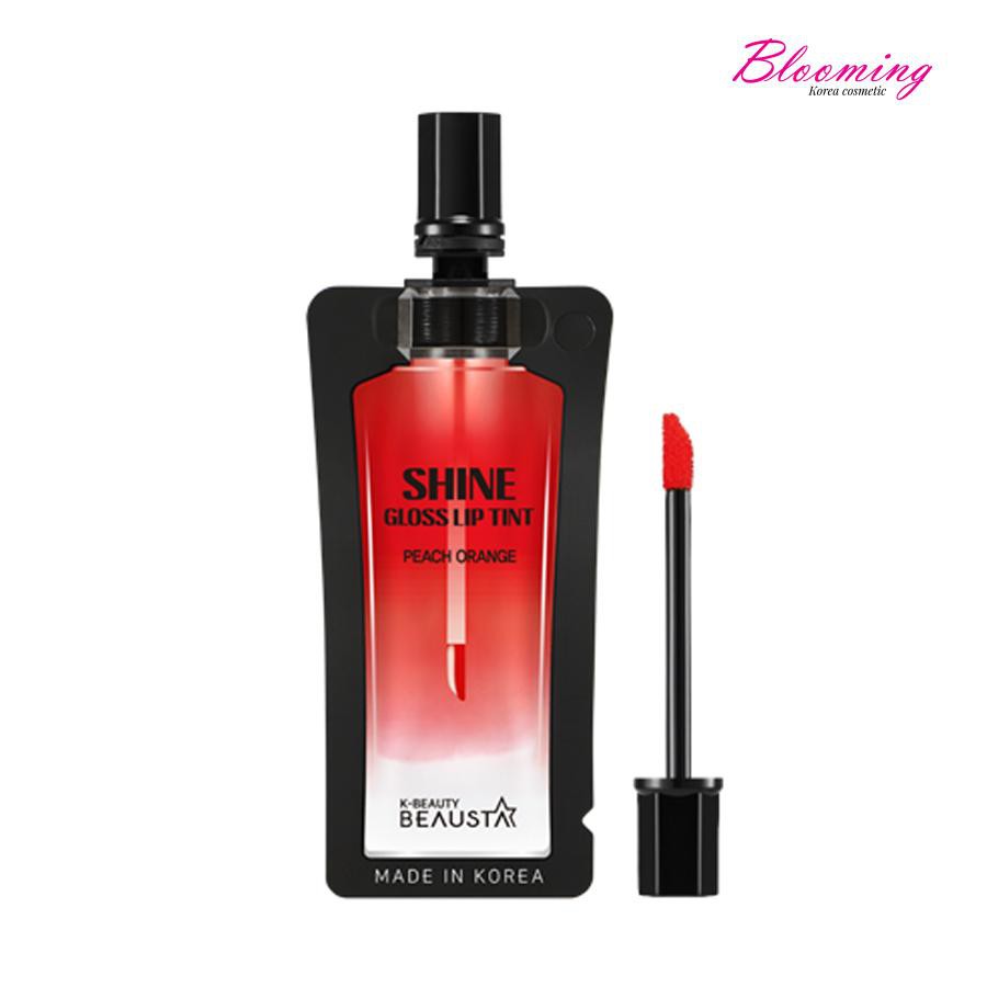 Son Tint Bóng, Siêu Lì, Căng Mọng Môi Hàn Quốc Beausta-Shine Gloss Lip Tint-Peach Orange 4ml | BigBuy360 - bigbuy360.vn