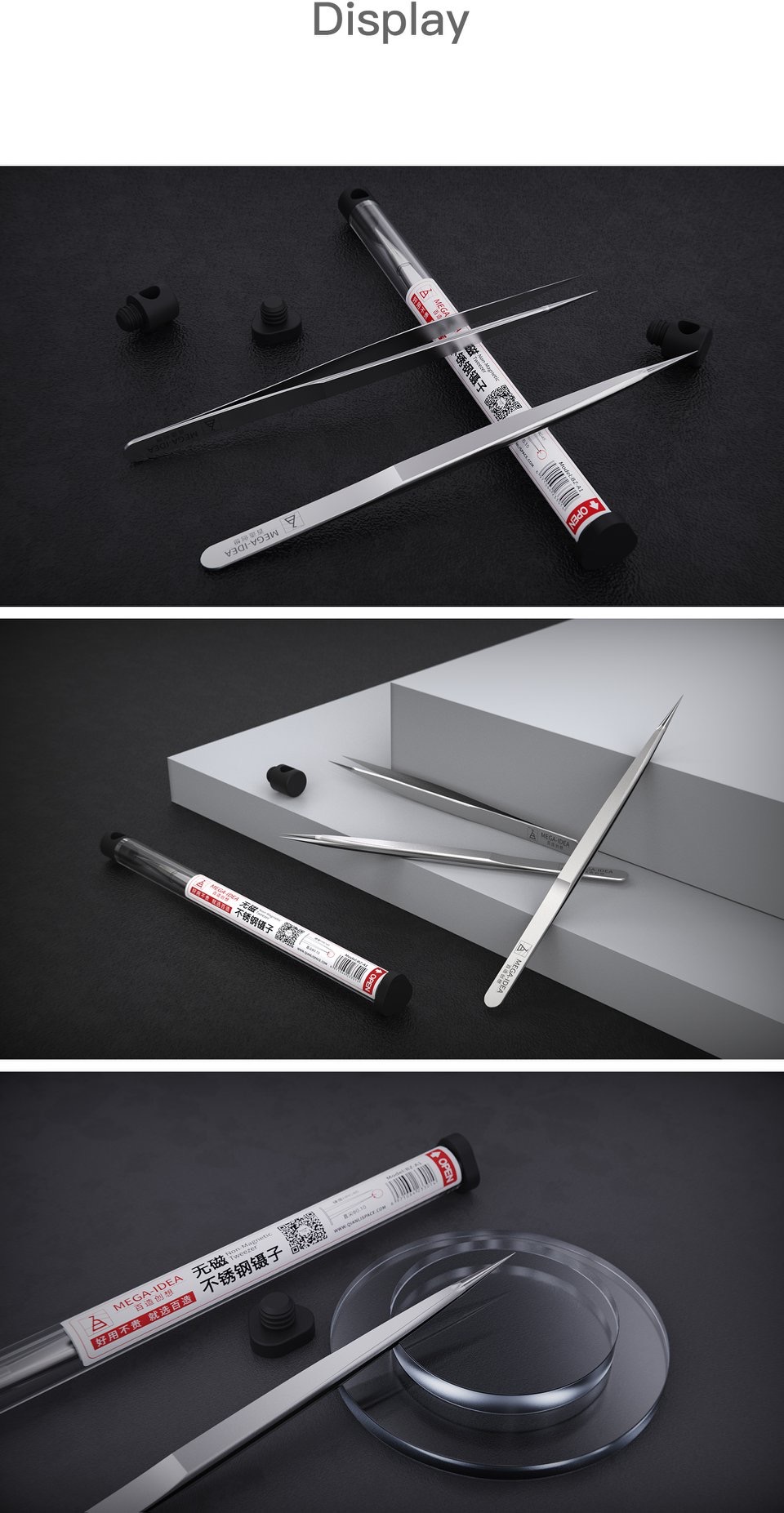 Nhíp Gắp Bằng Thép Không Gỉ 0.15mm 0.1mm--*&&&*- | BigBuy360 - bigbuy360.vn