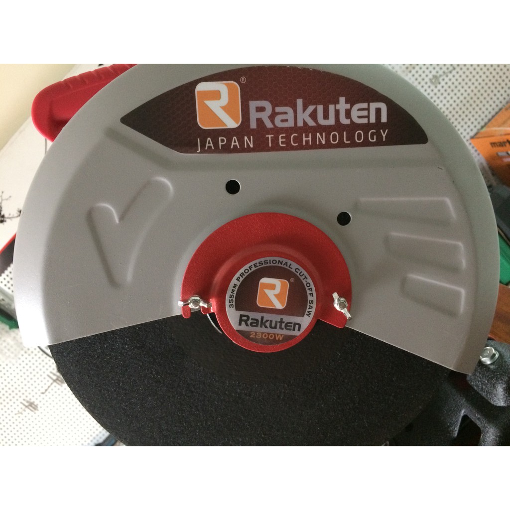 Máy cắt sắt 355mm Rakuten RK-350 dây đồng (Tặng đá cắt cao cấp)