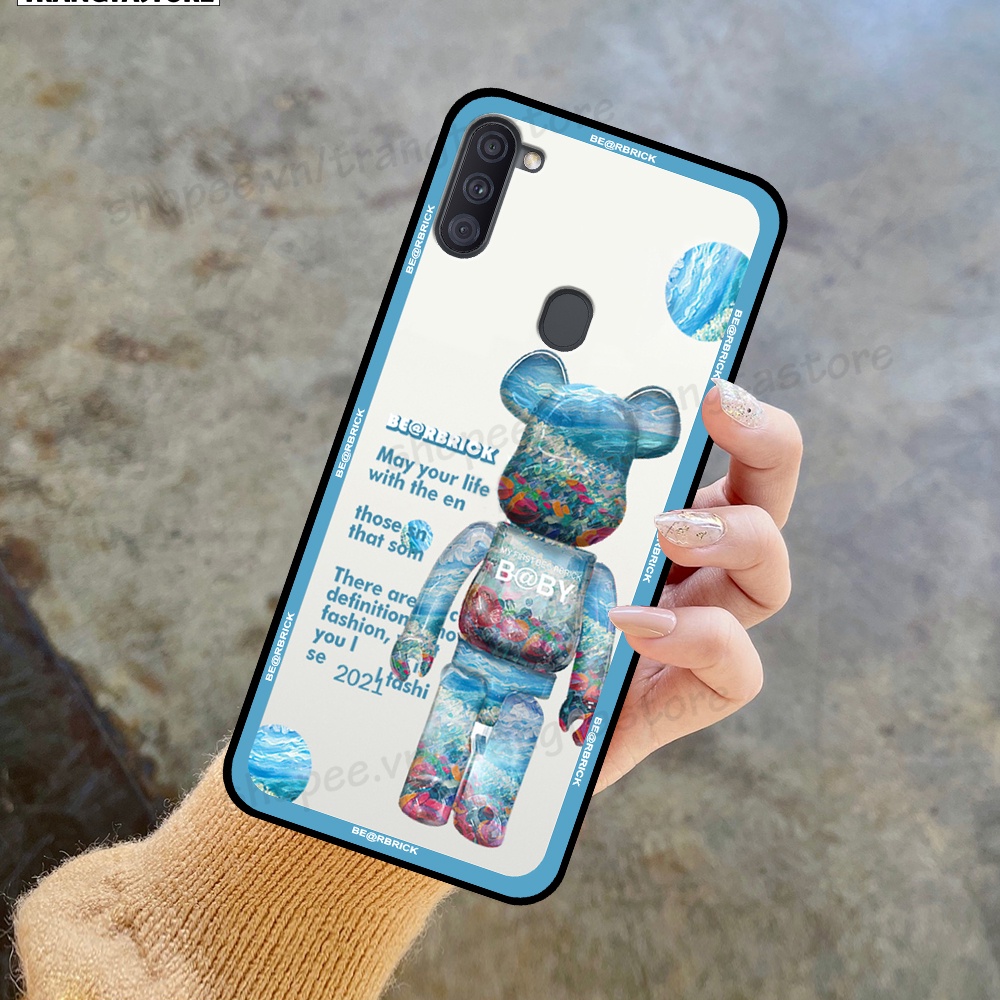 Ốp lưng Samsung A11 in hình gấu Bearbrick,Mountain,xanh,đen,đỏ giá rẻ