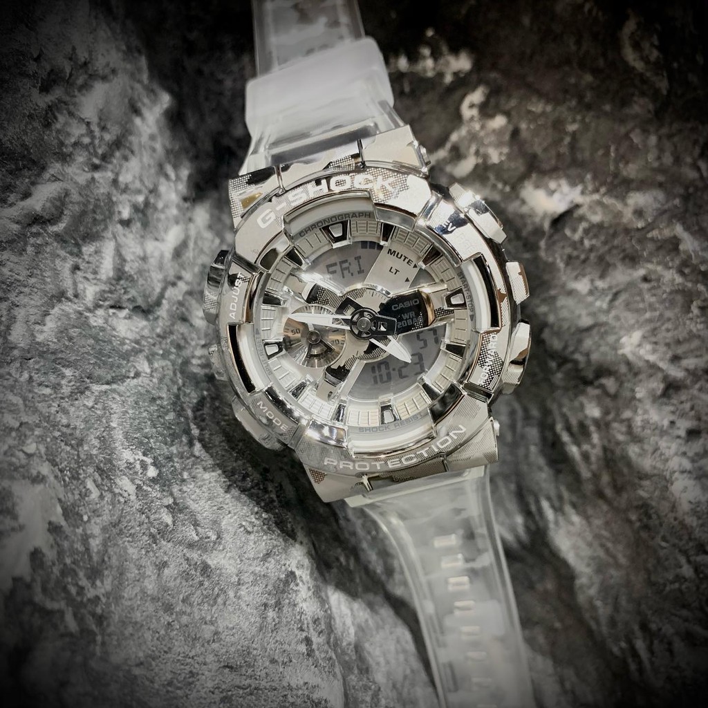 Đồng Hồ Nam Casio G-Shock GM-110SCM-1ADR Chính Hãng | Casio G-shock GM-110scm-1a Skeleton Camouflage Limited Edition