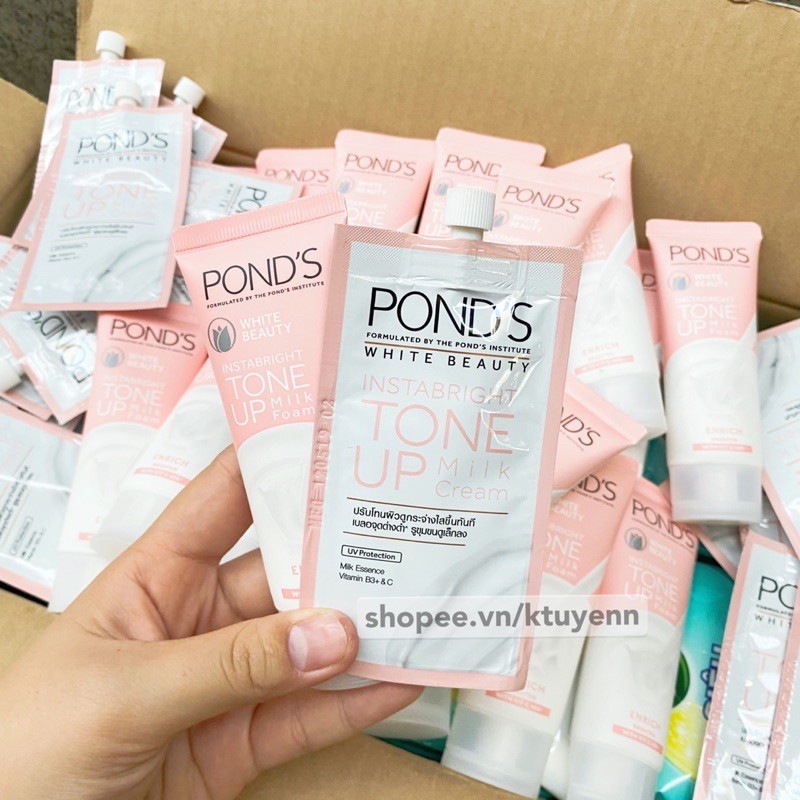 Kem dưỡng trắng POND’S Instabright Tone Up Milk Cream - GÓI 7G | BigBuy360 - bigbuy360.vn