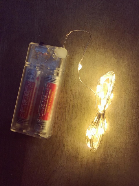 ĐÈN TRANG TRÍ 30 BÓNG ĐOM ĐÓM ÁNH VÀNG DÀI 3M TẶNG KÈM 2 PIN