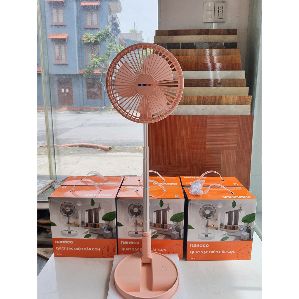 Quạt sạc gấp gọn Nanoco