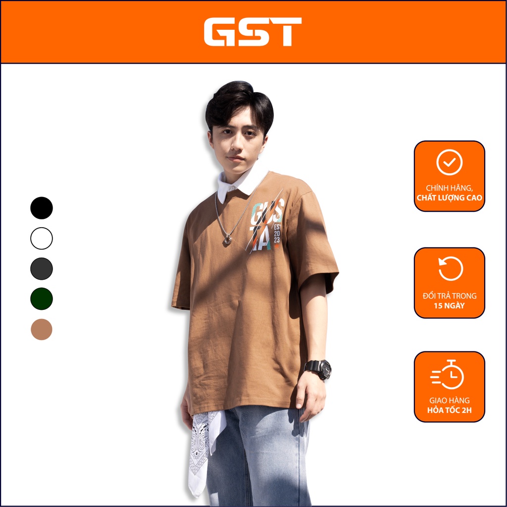 Áo Thun Local Brand GST Gutsa phông nam nữ tay lỡ form rộng
