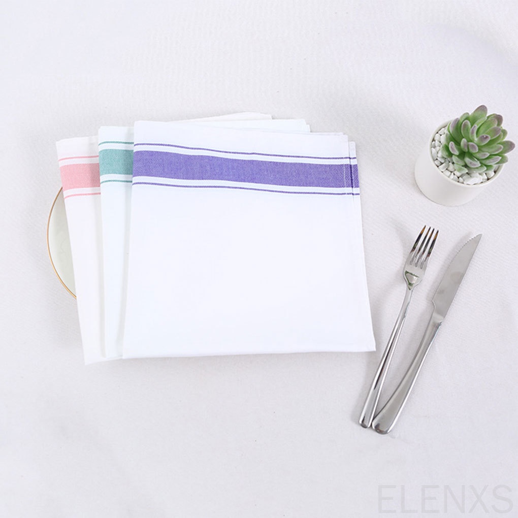 Khăn lau chén dĩa/đồ dùng nhà bếp bằng cotton thấm hút nhanh khô tiện dụng