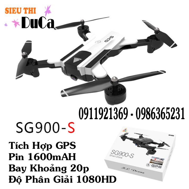 Flycam SG900-S, GPS định vị, camera HD 1080p