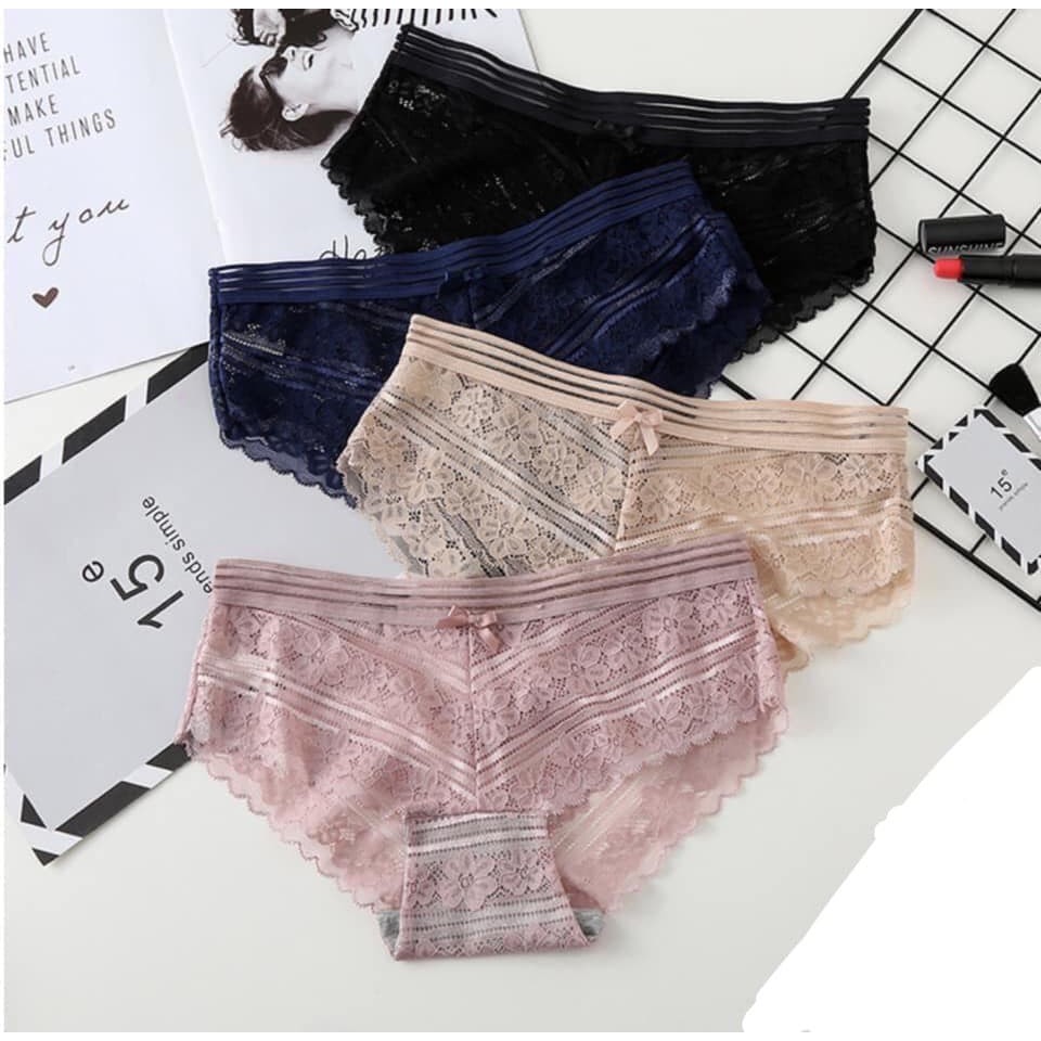 [LẺ = SỈ] 10 Quần Lót Ren Nhật Cao Cấp 303