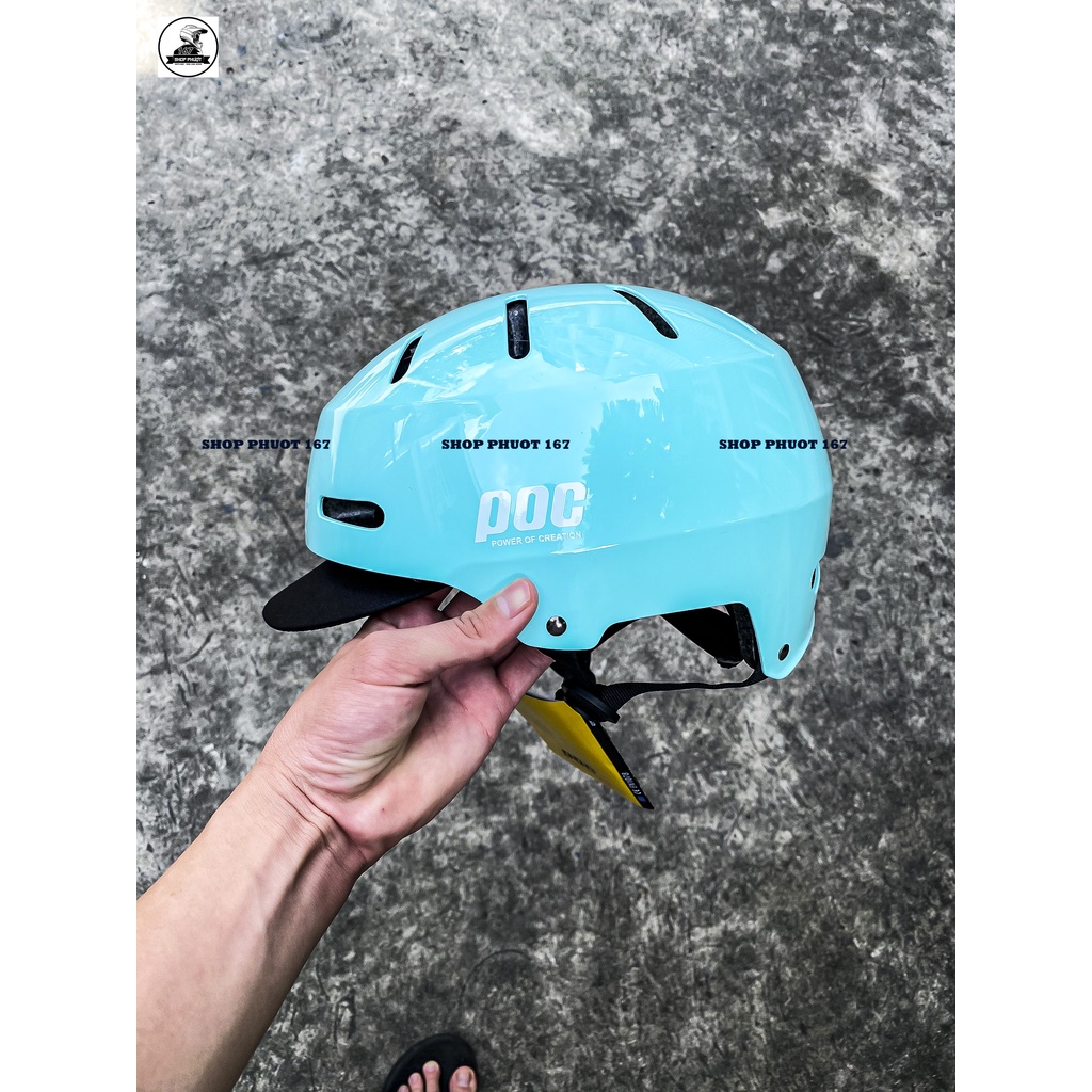 ( TẶNG KÈM LƯỠI TRAI CHE NẮNG) NÓN POC P05 MÀU XANH BEAMIN CHÍNH HÃNG 2022