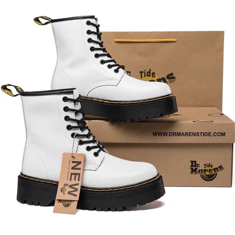 Boots 1:1 dr marten- Bốt trắng cổ cao 🖇
