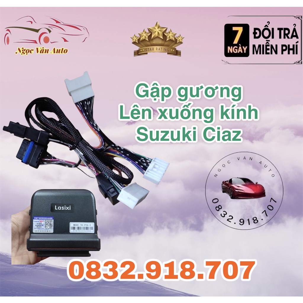 Tự động gập gương lên xuống kính Suzuki Ciaz. Hãng Lasixi
