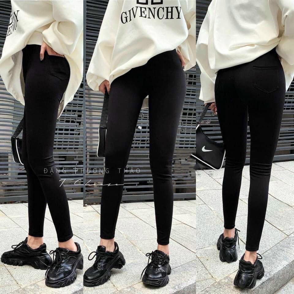 [ Mã FAGREEN55 giảm 10% tối đa 30K đơn 99K] Quần legging nữ cạp cao full box chất umi siêu tôn dáng hàng cao cấp nhất