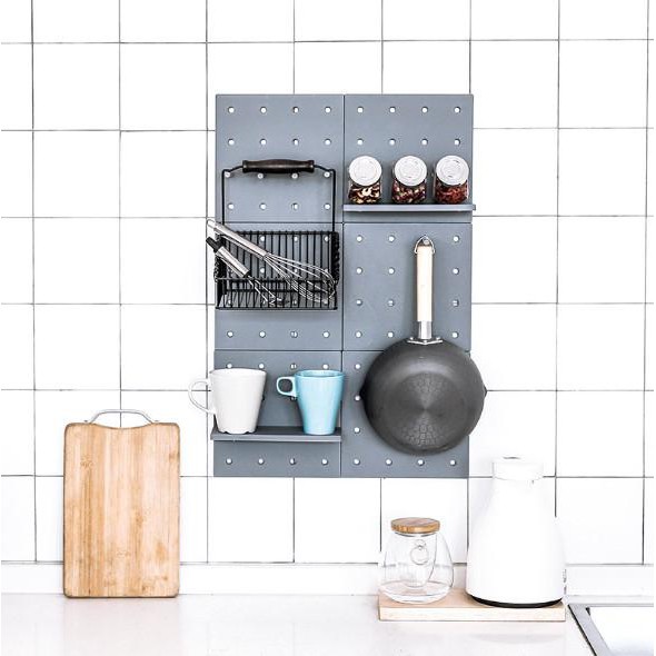 Bộ kệ treo tường nhà bếp, phòng tắm siêu chắc và chống nước hiệu quả (Bộ 6 tấm như hình) - Home and Garden
