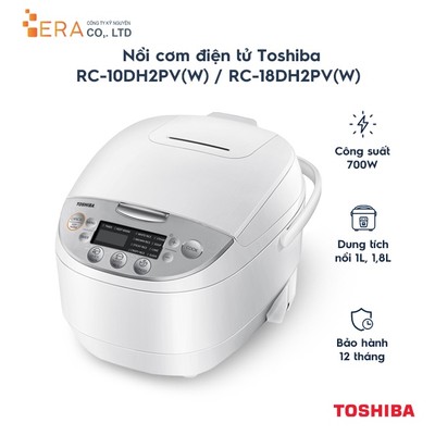 Nồi cơm điện tử Toshiba RC-10DH2PV(W) / RC-18DH2PV(W) - Hàng chính hãng