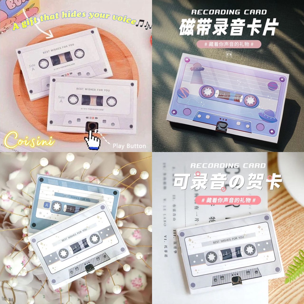 Thiệp âm nhạc ghi âm sáng tạo quà tặng sinh nhật bạn trai bạn gái bất ngờ