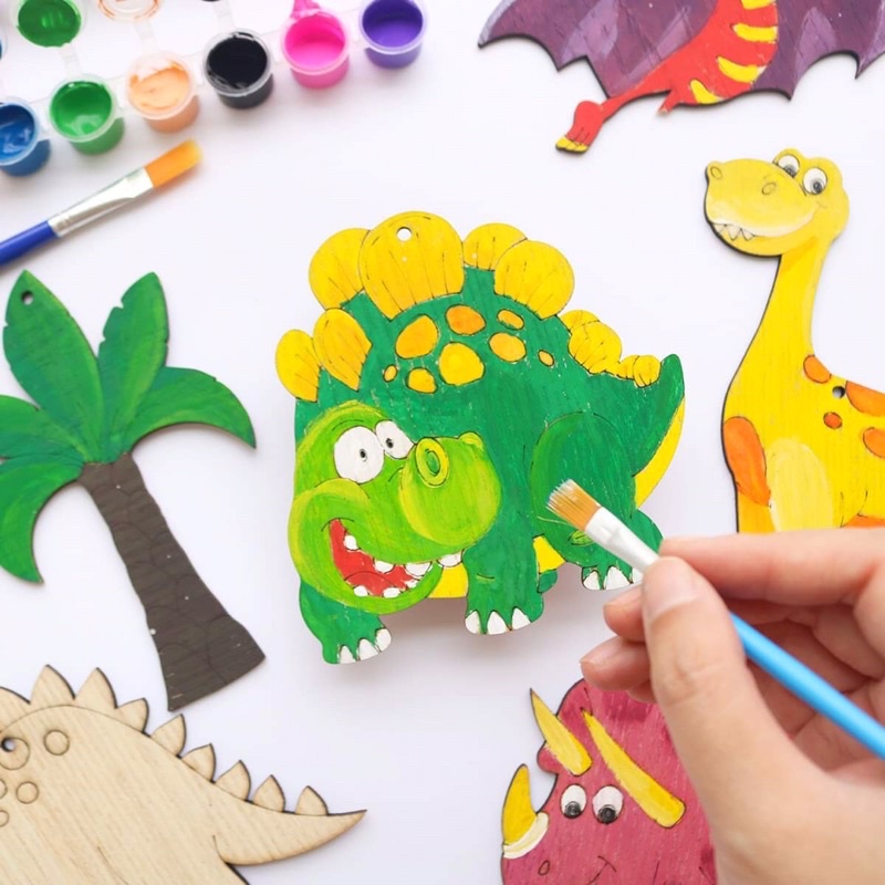 Combo 10 hình tô màu chủ đề Khủng Long cho bé thoả sức sáng tạo 🦕🦖
