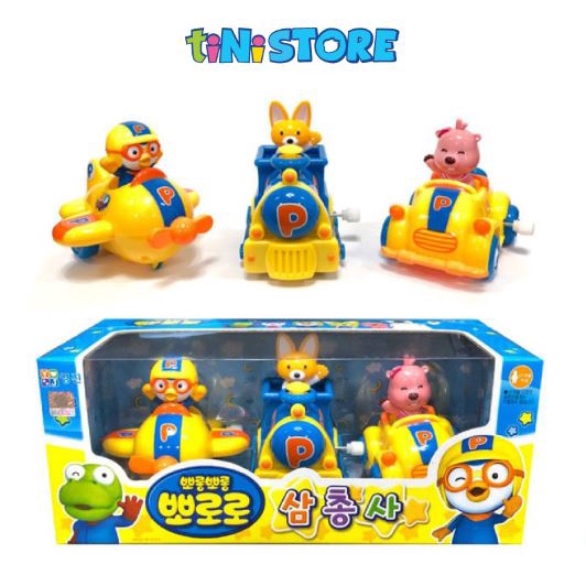 Đồ Chơi Set 3 Xe Minicar Trio PORORO PRM210382