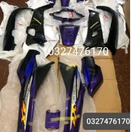Bộ nhựa dàn áo xe WAVE ZX màu tím zin chính hãng