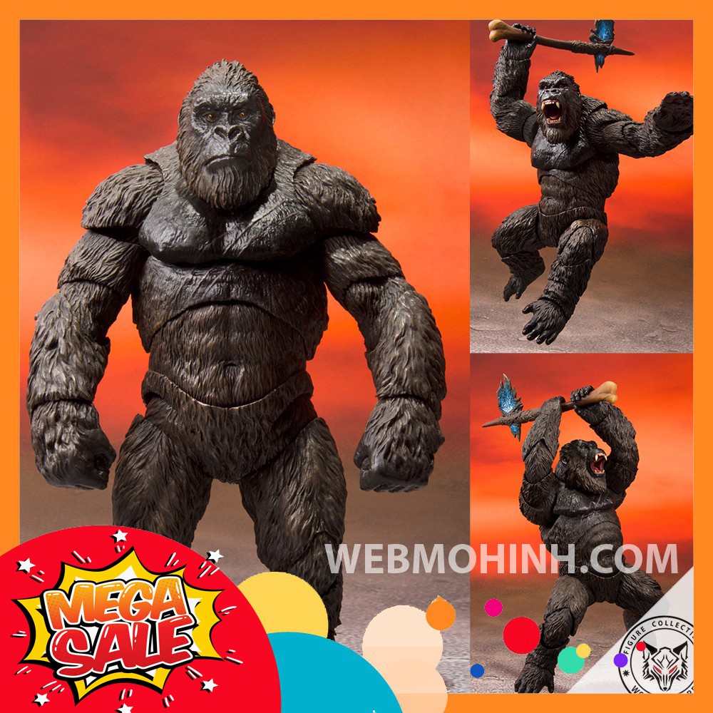 GIÁ HỦY DIỆT Mô Hình King Kong SHM Godzilla vs Kong 2021 Full Box