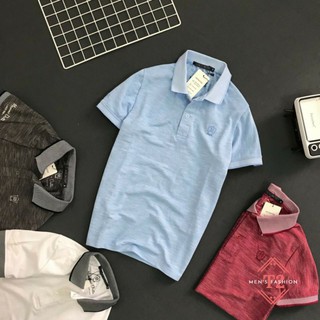 Áo Thun Nam Tay Ngắn Polo Có Cổ AT18 Ngực Thêu Logo Chìm Siêu Đẹp