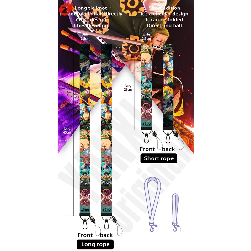 1 Dây Đeo Thẻ ID Nhân Vật Roronoa Zoro Trong One PIECE