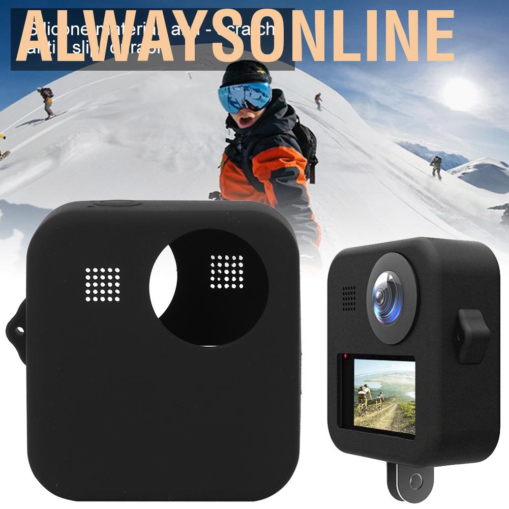Alwaysonline TELESIN Shock‑Proof  Silicone Protective Shell Case for Gopro MAX Sport Camera