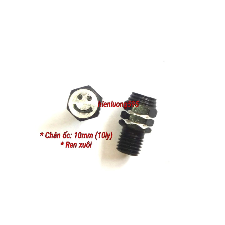 Ốc chân gương xe máy hình mặt cười
