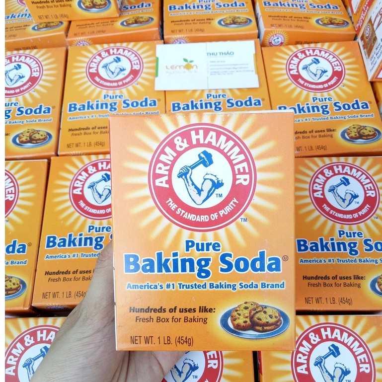 Bột Baking Soda đa công dụng, làm bánh, tẩy trắng - Hộp 454g nhập khẩu Mỹ