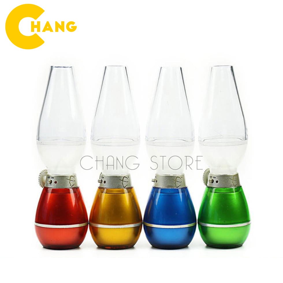 Đèn Dầu Cảm Ứng, Đèn Thờ Cảm Ứng Điện Tử LED Thổi Bật Tắt Thông Minh