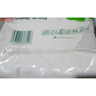 Khăn giấy ăn Daily bịch 100 tờ (kích thước đóng gói 15x15x10cm)