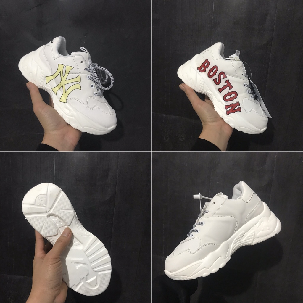 Giày MLB boston ny đế độn tăng chiều cao các màu hot trend thể thao sneaker nam nữ