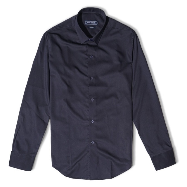 Áo sơ mi nam Bovis Homme tay dài SD366, màu xanh , Form slim, chất liệu bamboo, mặt vải mềm mượt, thoáng mát, chống nhăn