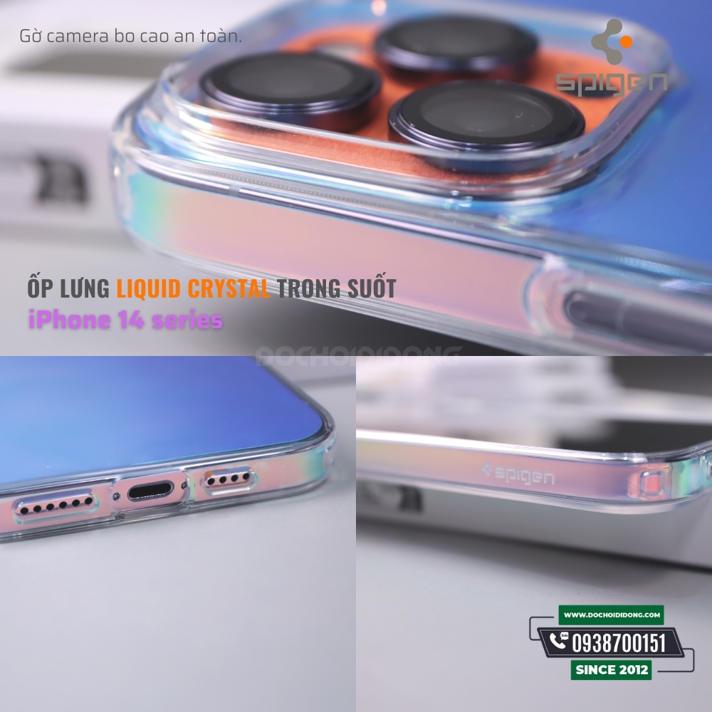 Ốp lưng iPhone 14 Pro Max ( 14, 14 Plus, 14 Pro ) Spigen Liquid Crystal