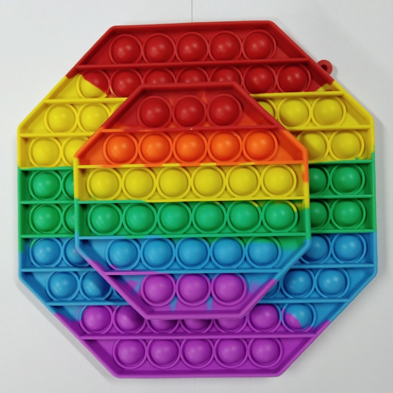 Đồ chơi bóp bong bóng HdoorLink kiểu hình học giảm căng thẳng tiện lợi