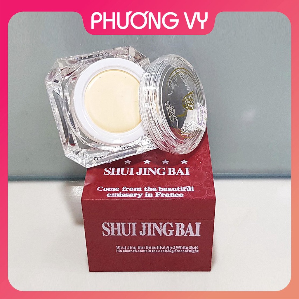 COMBO ngày đêm Bạch Thủy Tinh ShuiJingBai, chuyên làm mờ nám, tàn nhang và dưỡng trắng da, kem nám mỹ phẩm.