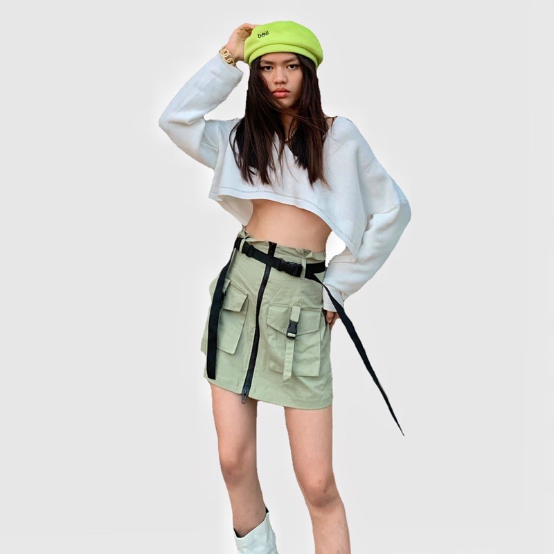 váy túi hộp dây quân đội | BigBuy360 - bigbuy360.vn