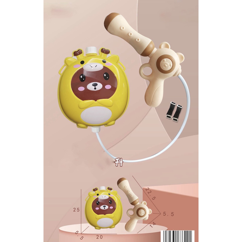 Ba lô súng nước cho bé trai, bé gái từ 3 4 5 tuổi