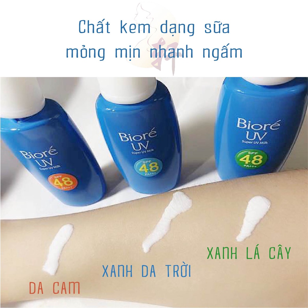 KEM CHỐNG NẮNG BIORE SUPER UV MILK SPF48 PA+++ CHO HOẠT ĐỘNG NGOÀI TRỜI