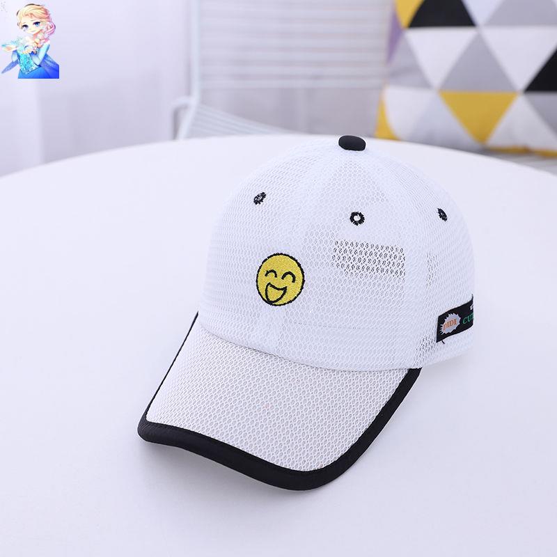 Nón Lưỡi Trai Che Nắng Phối Lưới Thoáng Khí In Họa Tiết Hoạt Hình Thời Trang Mùa Hè Cho Bé Trai Và Gái